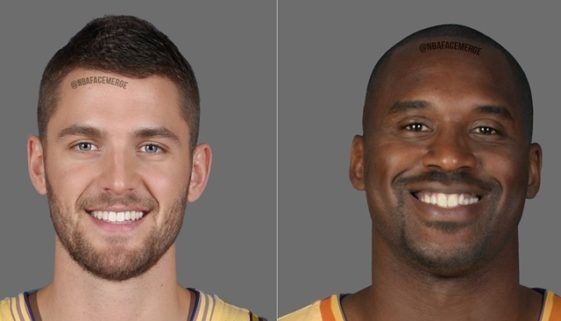NBA顔写真合成